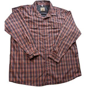 Redhead Shirt Mens 2XL Plaid Long Sleeve Button Up Hiking Outdoor Top Hunting